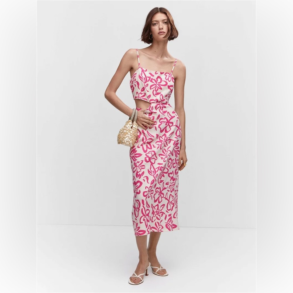 Mango Olympian Cutout Dress Sz 8